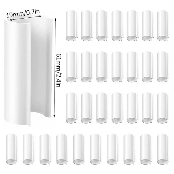 PVC Växthusrörklämma 19mm Skyddande Ram Växthusmembran