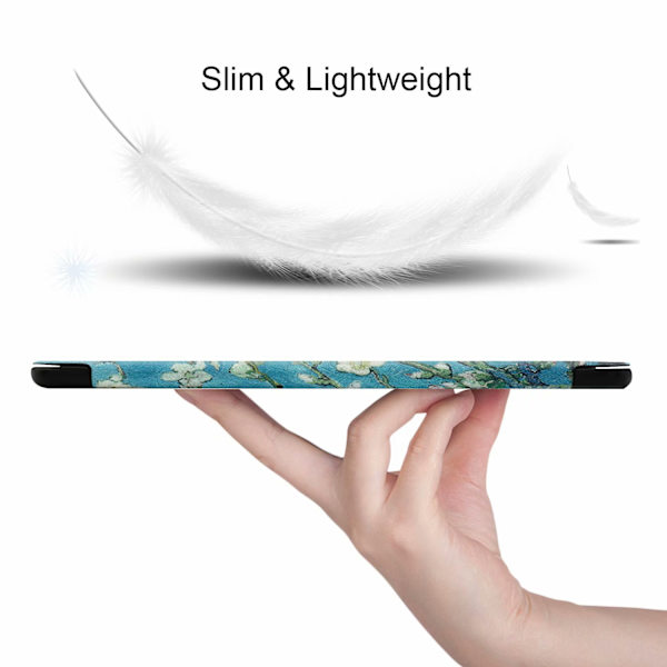 Stativ Målat Läderfodral för Samsung Tab A 10.5 T590 T595
