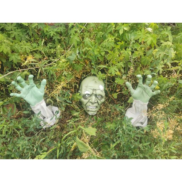 Halloween Zombie Kasvot ja Kädet Nurmikkoon Kiinnitettävät Koristeet, Parhaat Ulkokalmistokoristeet Halloweeniin