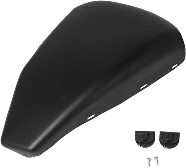 1 Stk (Farve: Blank Sort) Motorcykel Krom Venstre Side Batteri