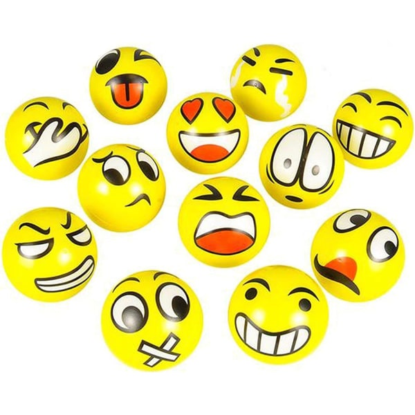 3 Inch Party Pack Emoji Stress Bolde Anti-Stress Party Favors, Til