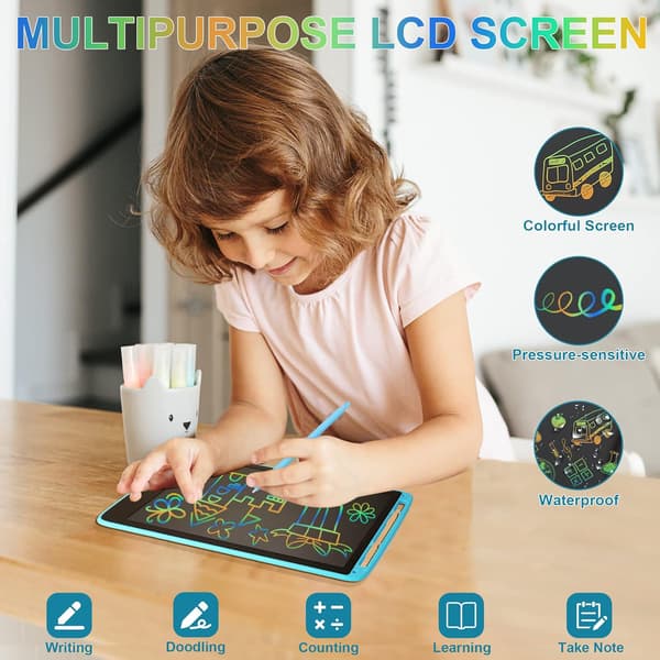 2 kpl Kirjoitus Tabletti LCD-näyttö Piirustuslevy 8,5 tuumaa Kynä