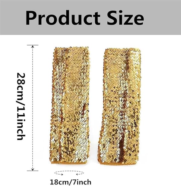 Glitter røde lange fingerløse hansker for kvinner, egnet for kostymer,