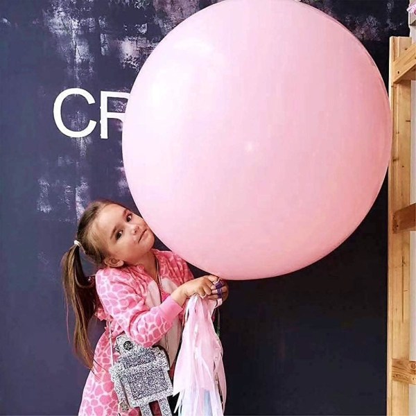 10 ST Stora jätte rosa ballonger 36 tum stor jumbo rosa ballong