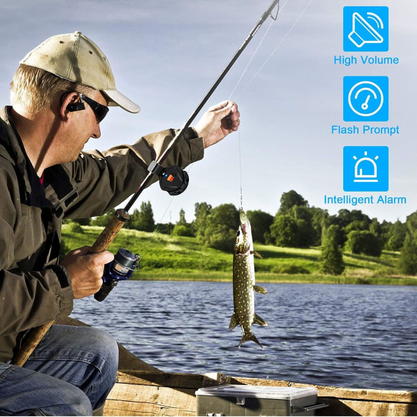 2 st Fiskebettlarm, Fiske Klockor Fiske Alarm Elektronisk LED