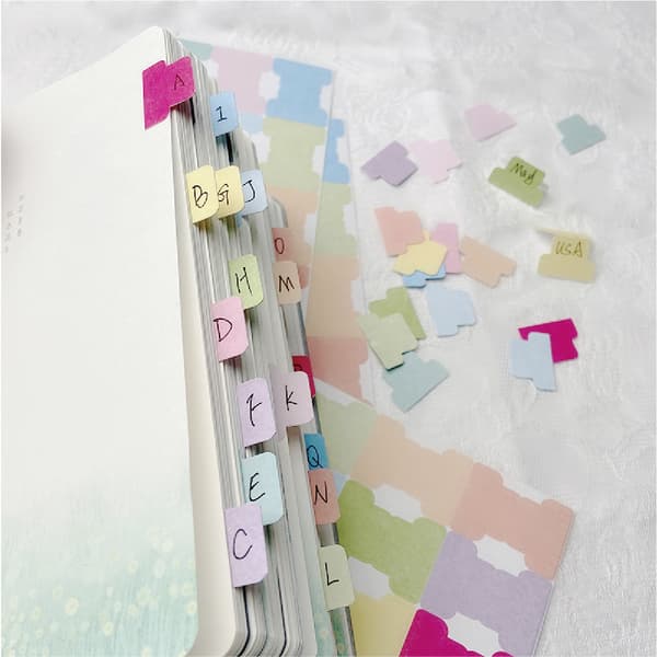 Sticky Notes - Indeksfaner - 432 Stykker - Memoblok - Selvklæbende - 12 Farver