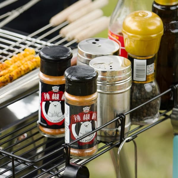3 stk. rustfrit stål dispenser saltshaker sukkerbeholder krydderi peber