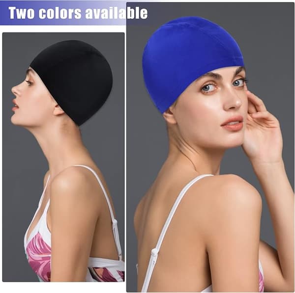 2 stk badehetter basseng voksne svømming badehetter myk polyester