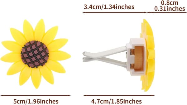 Bilduftfrisker - Solsikkedesign - Perfekt gave - Girasoles -