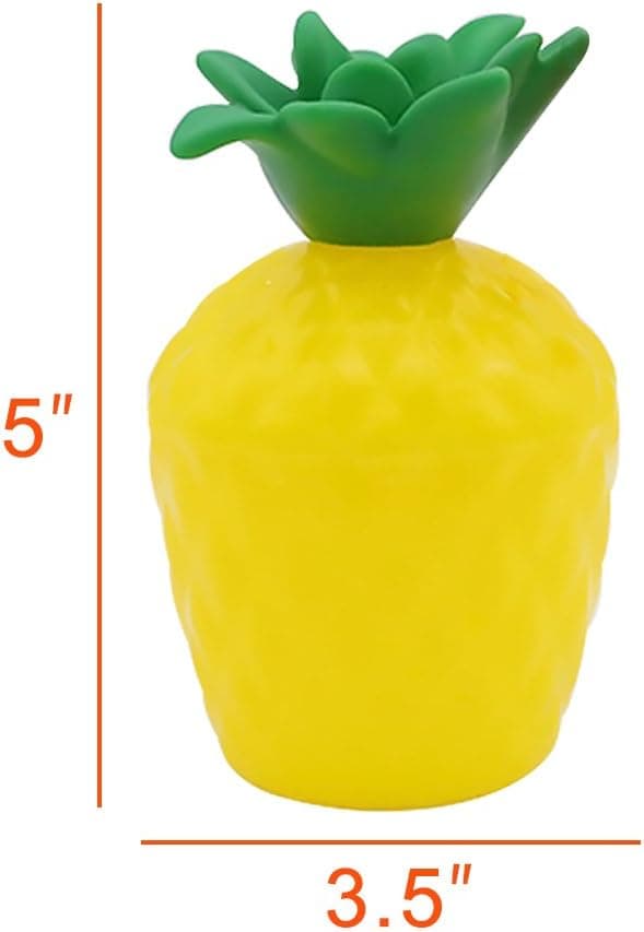 7 stk 201-300 ml ananaskopper, ananaskopper i plast, egnet for