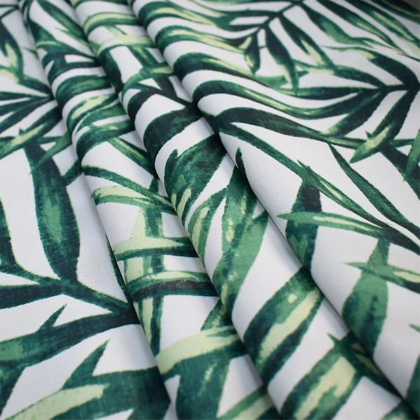 Bladtrykte Polyester Mørklægningsgardiner 132*137CM