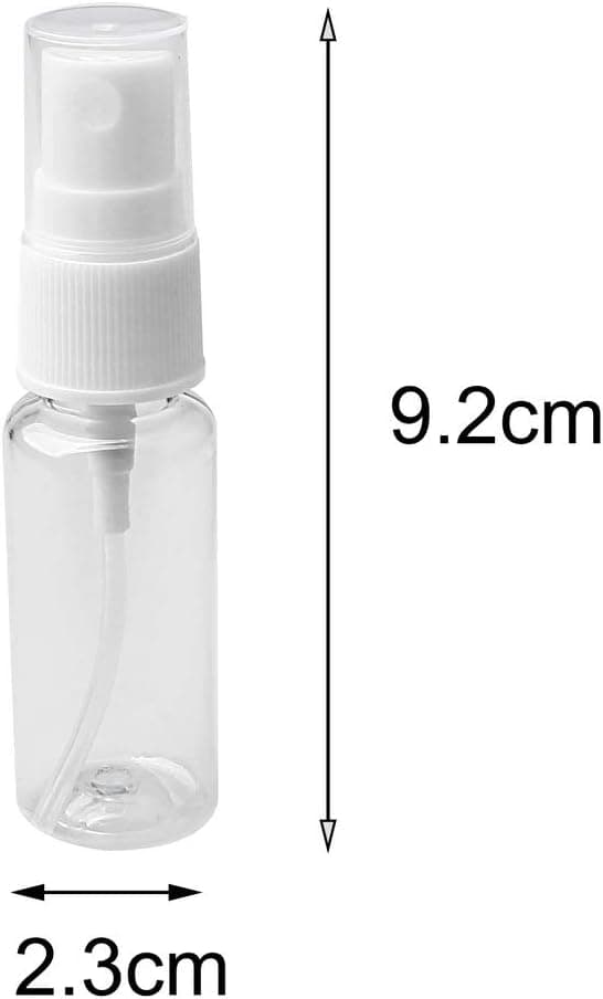 5 st Sprayflaskor Set, 20ML Transparenta Fina Dimma Sprayflaskor Plast Tomma