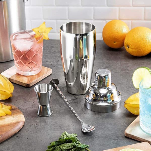 Cocktail shaker 750ML - Cocktailsæt - 3 dele - Rustfrit stål