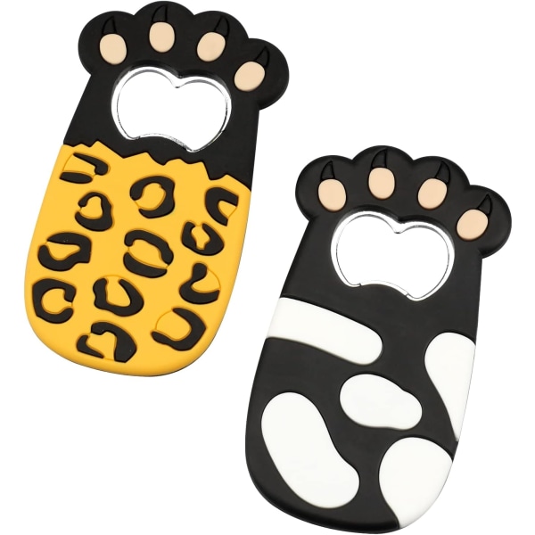 2 pieces (big cat's claw) cartoon beer bottle opener magnetic bee