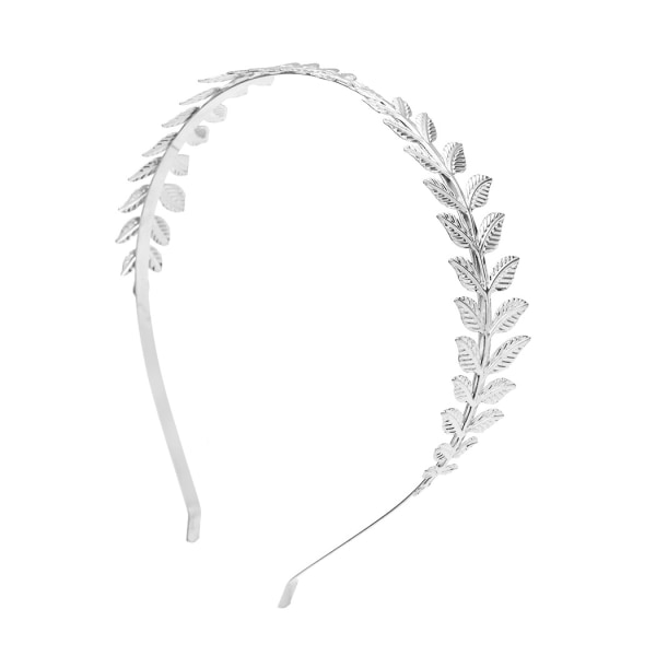 greek goddess silver leaf crown tiara