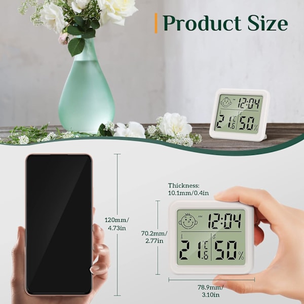 Hjem Termometer LCD Termometer Hygrometer Indendørs Digital Temperatur