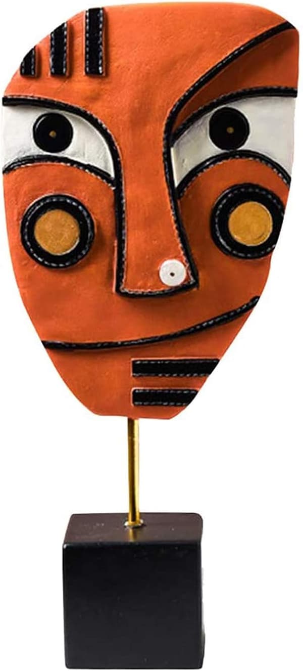 Abstrakt Ansiktskonst Ornament Resin Statyer Modern Konst Skulpturer Re