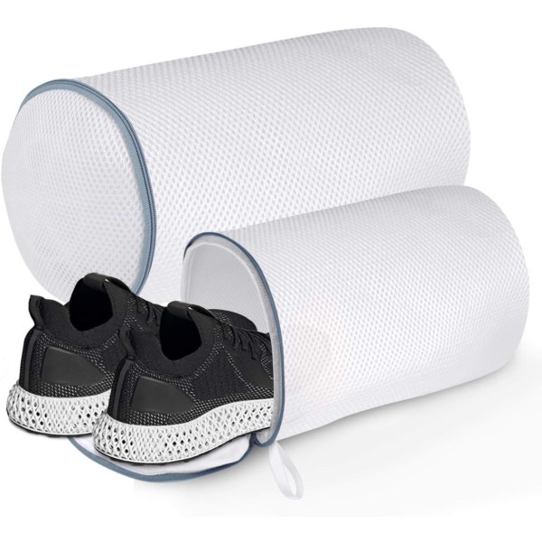 Tvättsäck för skor, Polyester blixtlåsförsedda nätpåsar, tvättmaskin