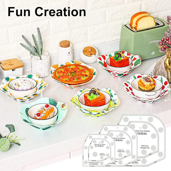 10 tum Creative Grid Skål Mall Set