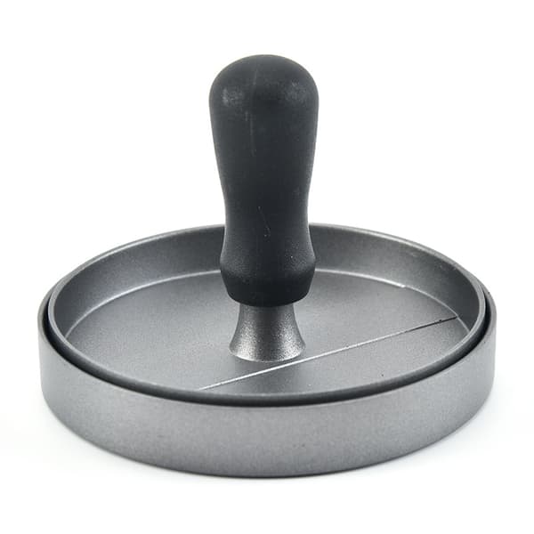 Non-stick aluminium hamburgerpresse med 100 ark kjøttpapir for