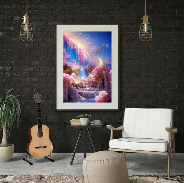 5D Diamantmalingssett, DIY Diamantkunstmalingssett, 30 x 40