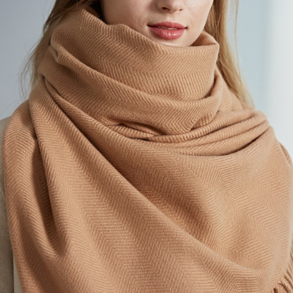 Stort letvægts Cashmere Soft Touch Cashmere tørklæde til kvinder, V