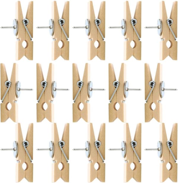 Treklemme med tegnestifter, 35X7mm-50 stk