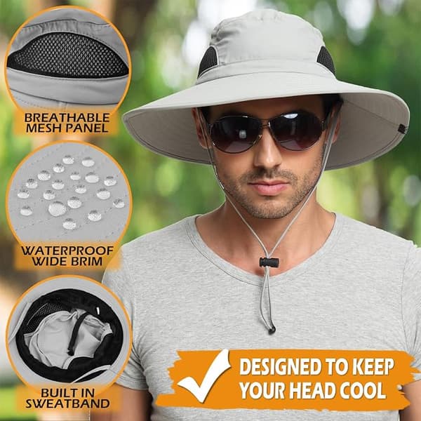 Solhatt for menn og kvinner, sommer, anti-UV, utendørs turhatt
