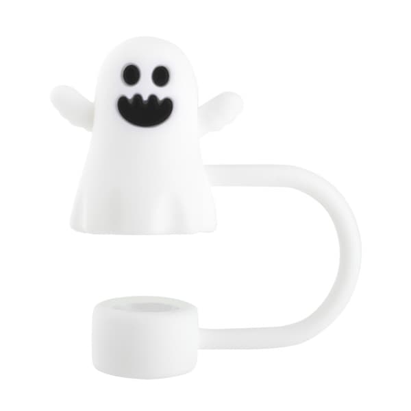 2 st Tecknade Halloween Sugrörstoppar Dammtäta Dricksugrörs Lock för Tumblers