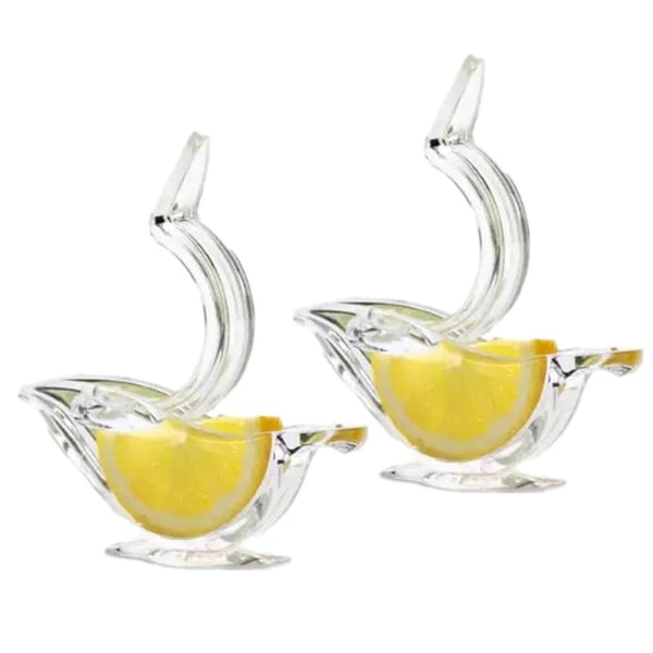 2PCS Lemon Juicer Clip Acrylic Manual Lemon Slice Juicer Practica