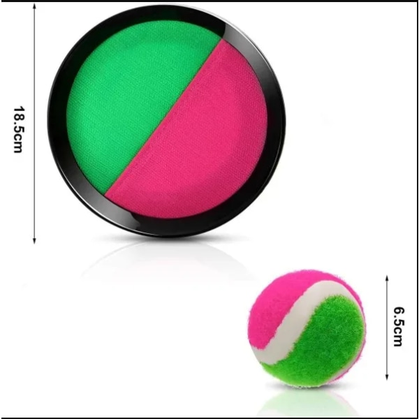 Kasta och Fånga Set med Två Paddelbrädor och Tennisboll, Rolig Ga