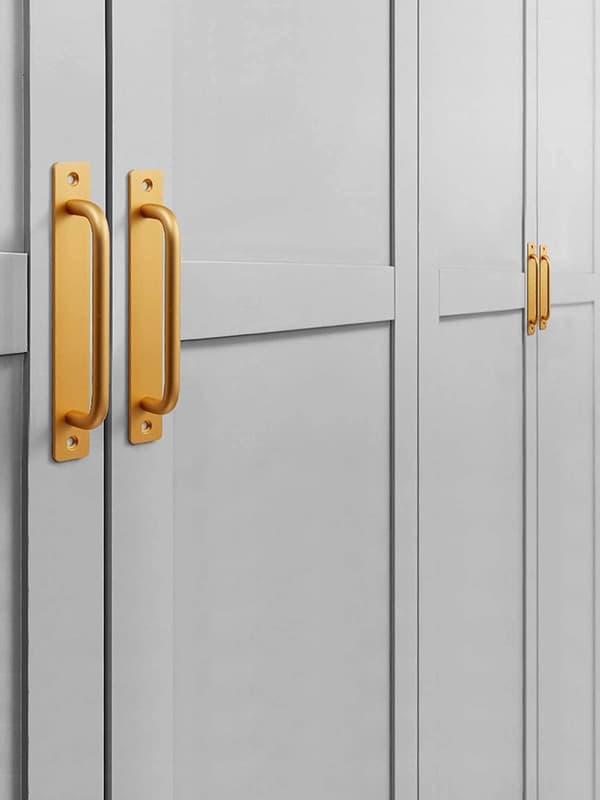 (Guld, 148mm) Dørgreb 2 stk. Aluminium Dørgreb Hea