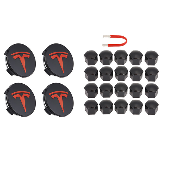 Tesla cap cap pyörän ulokkeen set cover keskus