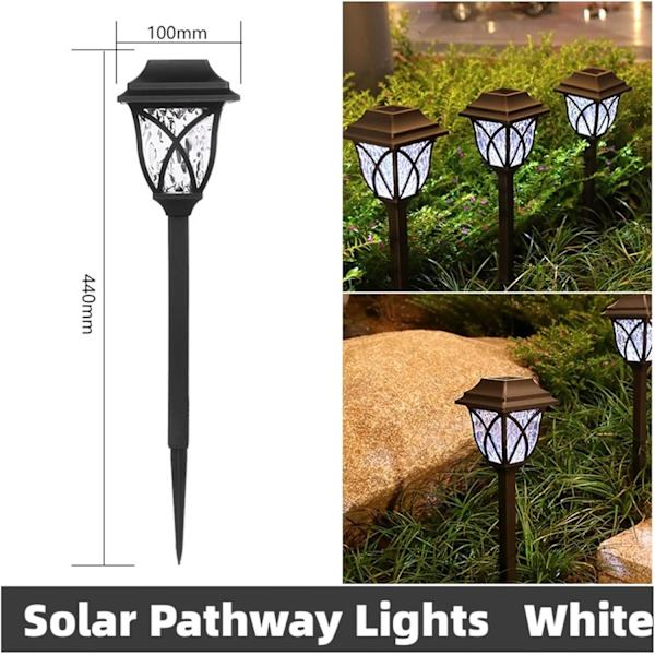 (Vitt ljus) Solcellslampor Utomhus 6-pack LED Solcellslandskapsbelysning