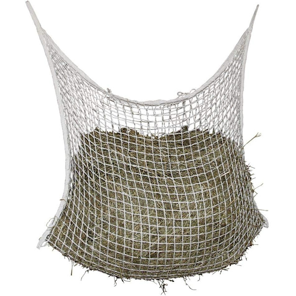Nätfoderhög för medelstor häst, 3x3cm 120x90cm, Vit