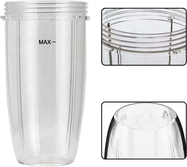 Juicer 32OZ Transparent Kop til Nutribullet, Juicer Reservedele