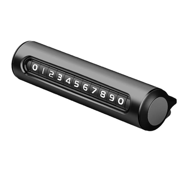 Roterende bilparkering telefonplate metall telefonnummerplate