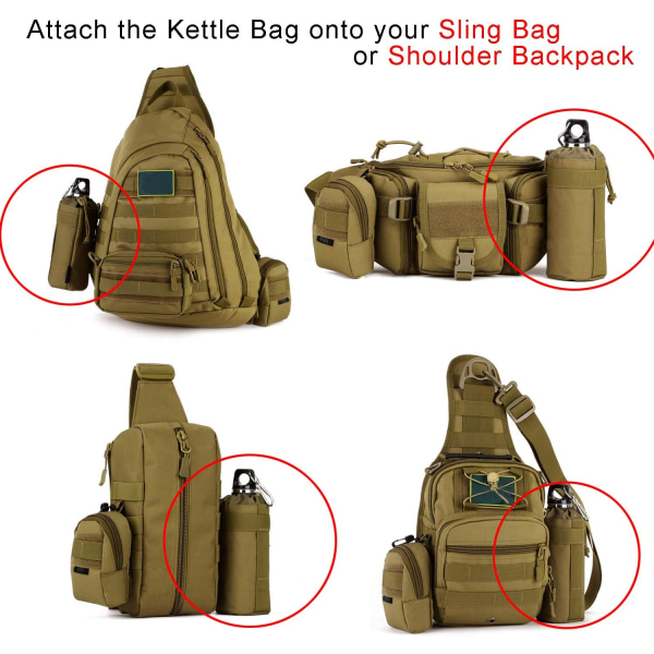 Tactical Water Bottle Bag Molle Military Water Jug Pouch Herr Wa