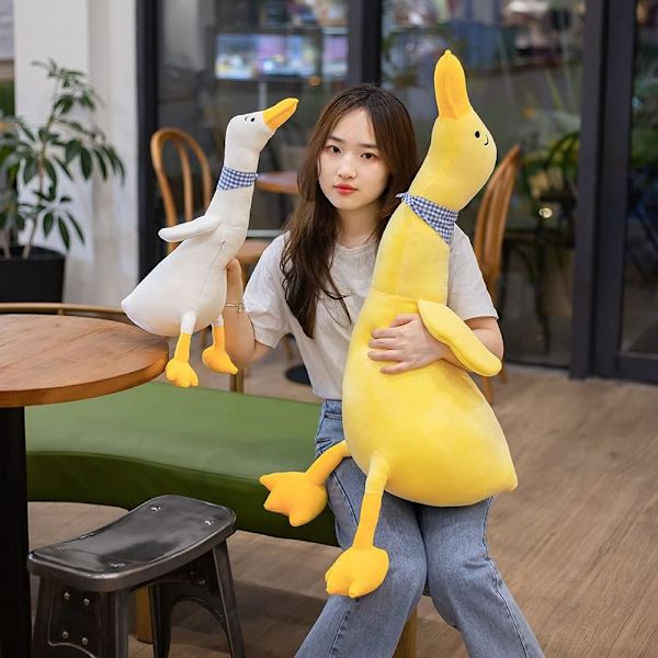 Plush-lelu Realistinen Ankka Nuken Keltainen Ankka Täytetty Eläin Teko