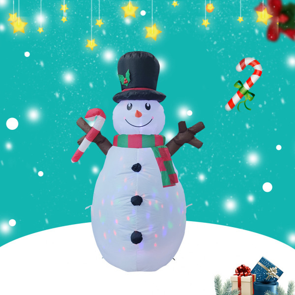 1,8 m puhallettava joulumalli - Christmas Branch Snowman, Infla
