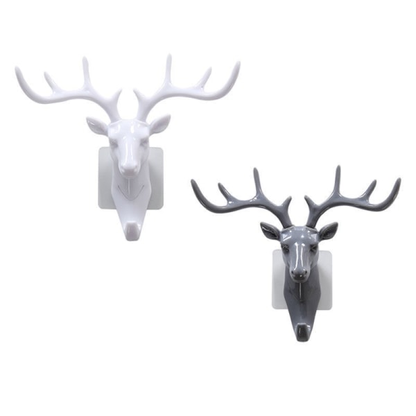 Deer Antler Coat Hook, Creative Retro Home Art Decoration, Resin