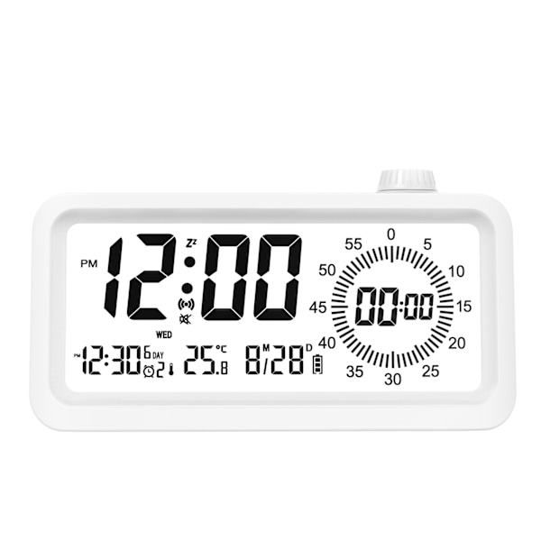 1 st vit timer larmklocka digital matlagningstimer, skrivbordstimer, kontorstimer för barn och vuxna, ti