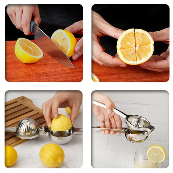 Citronpresser - Limepresser - Rustfrit stål - Manuel citruspresser - Manuel citronpresser - Citronpresser - Håndpresser -