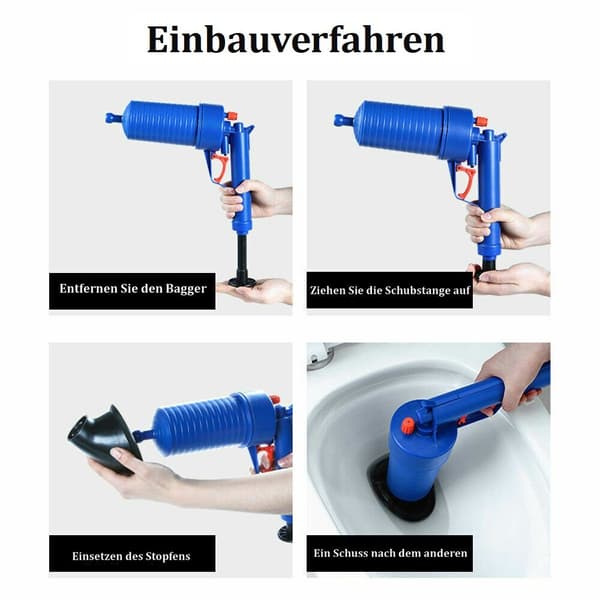 Rørrenser pistol 4Bar afløbsrenser trykluftrensning
