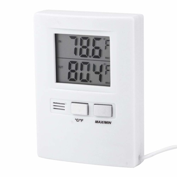 Högprecisions inomhus- och utomhus termometer, temperaturindikator