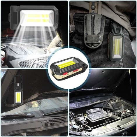 Torch Light LED Arbejdslys Lommelygte, 10W LED Spotlight Genopladelig