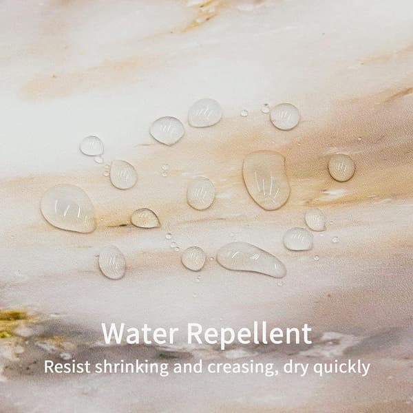 Duschdraperi Set i Roséguld Marmor, Modern Abstrakt Duschdraperi