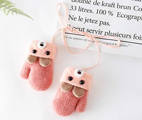 Vintervotter for barn 0-3 år - Strikkede bjørnevotter