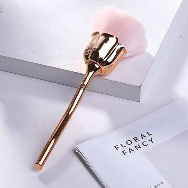 Nail Art Dust Brush For Manicure Rose head brush Blush powder bru