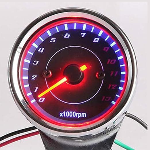 1 stk Sølv DC 12V Motorcykel Tacho Modificeret LED Digital Display